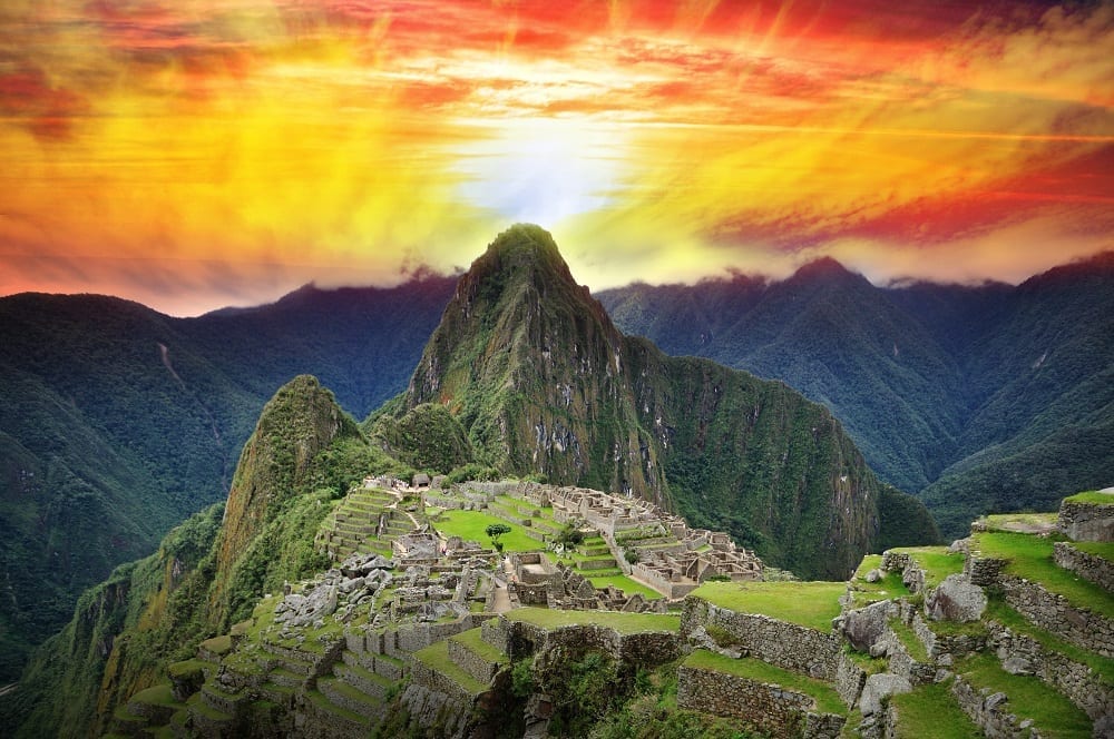 machu picchu sunrise
