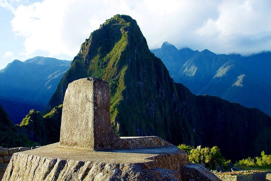 Intihuatana in Machu Picchu, Peru