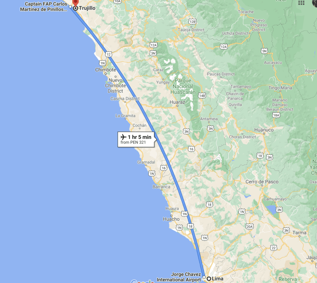 Lima to Trujillo